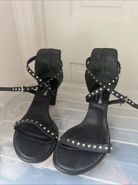 Zadig & Voltaire May Leather Studded Heels